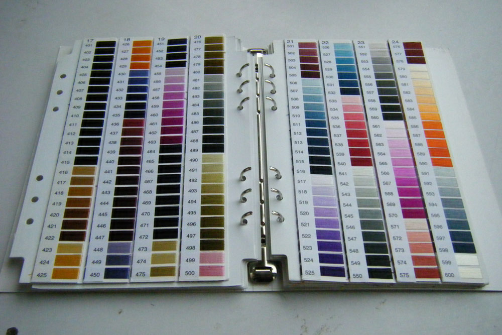 Wound-type color card