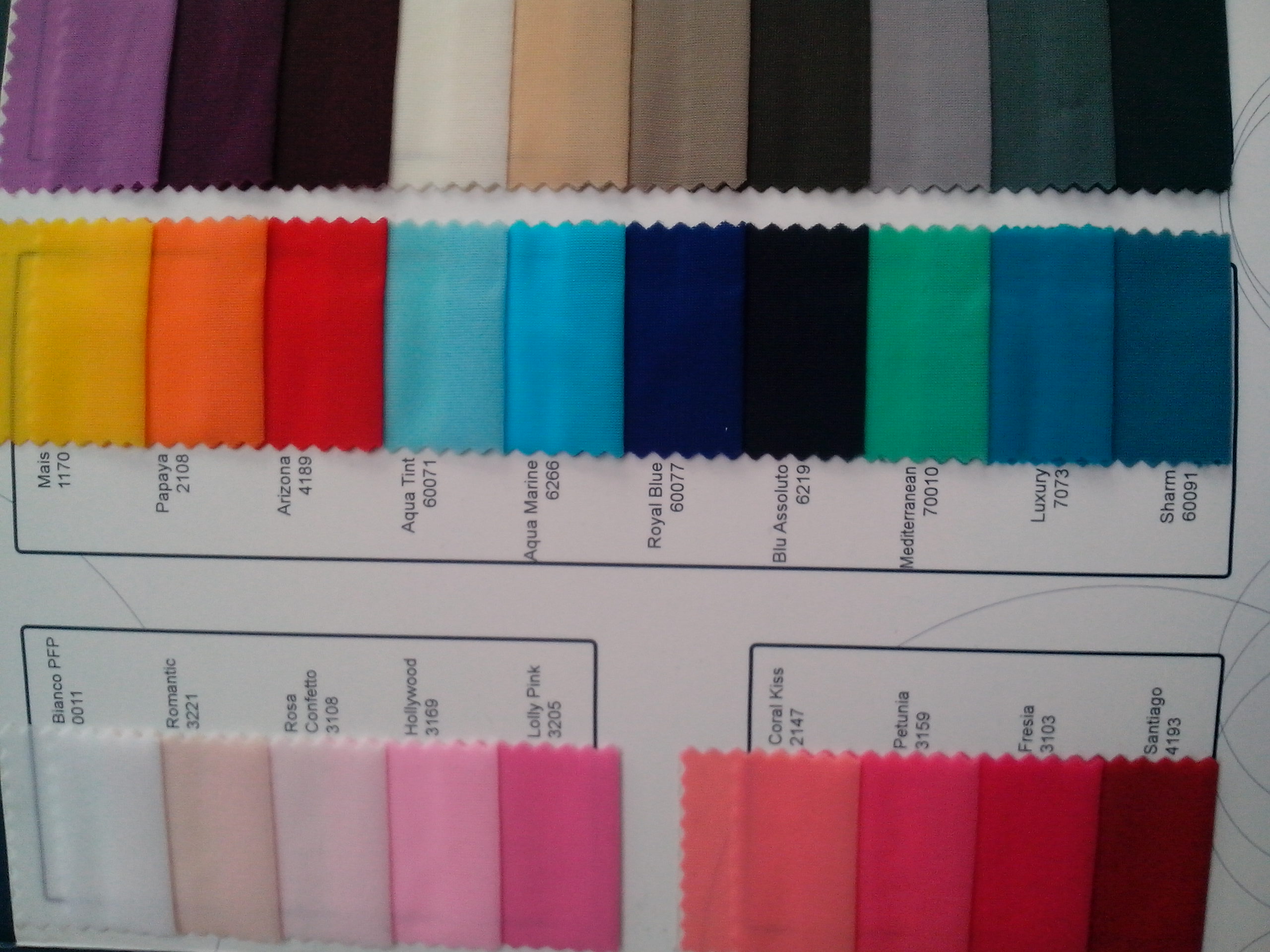 Cloth color card series